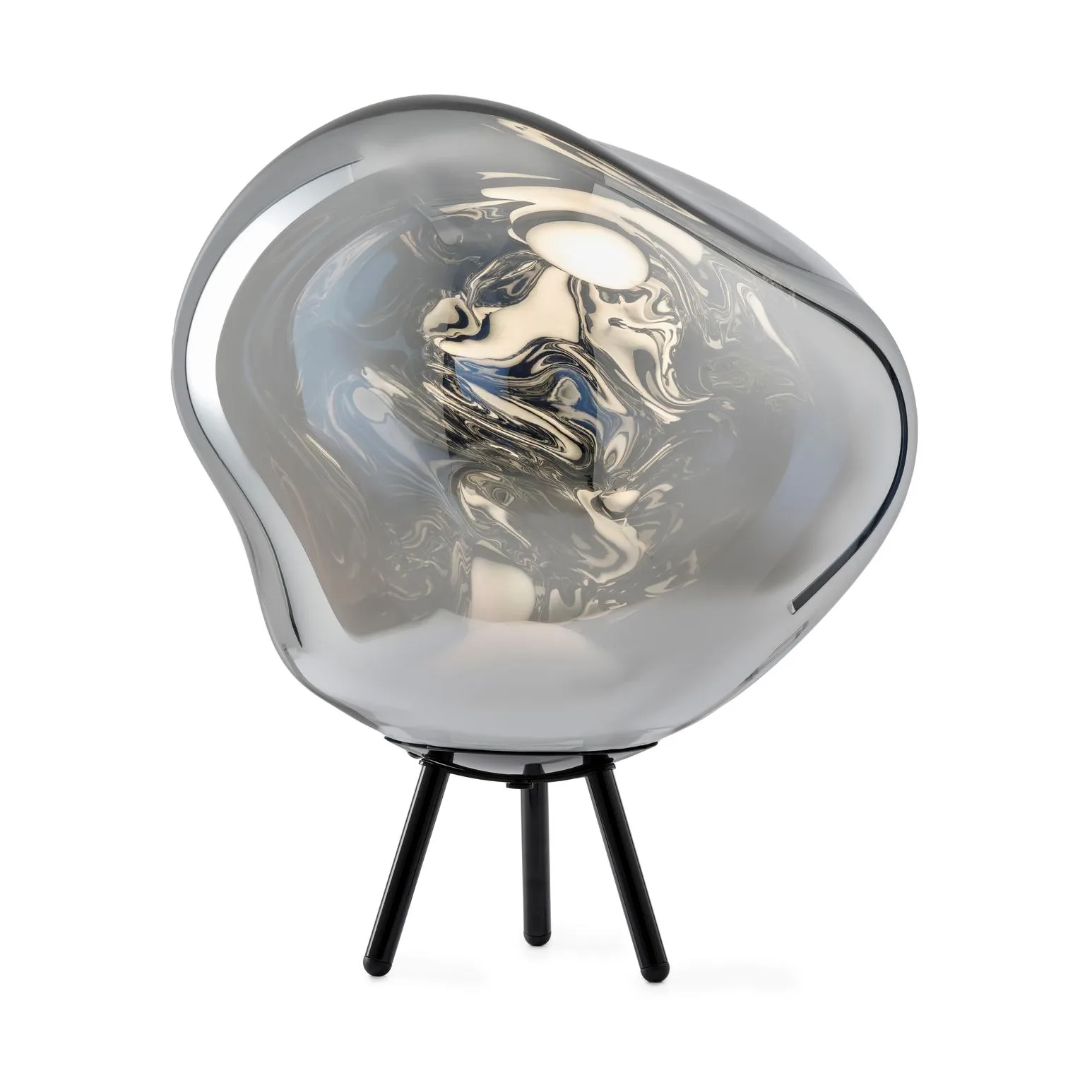 Melt Portable LED Large golvlampa, Silver Tom Dixon