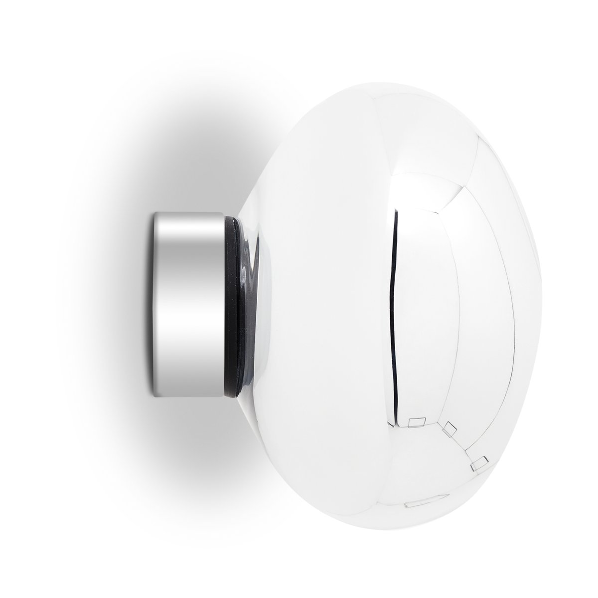 Tom Dixon Melt Surface mini vägglampa LED 30 cm Silver