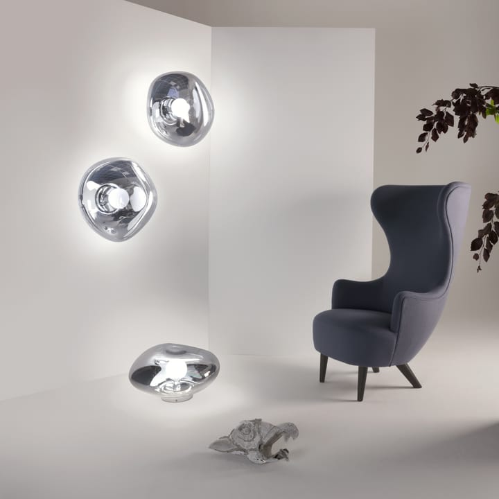 Melt Surface vägg- och taklampa LED, Krom Tom Dixon