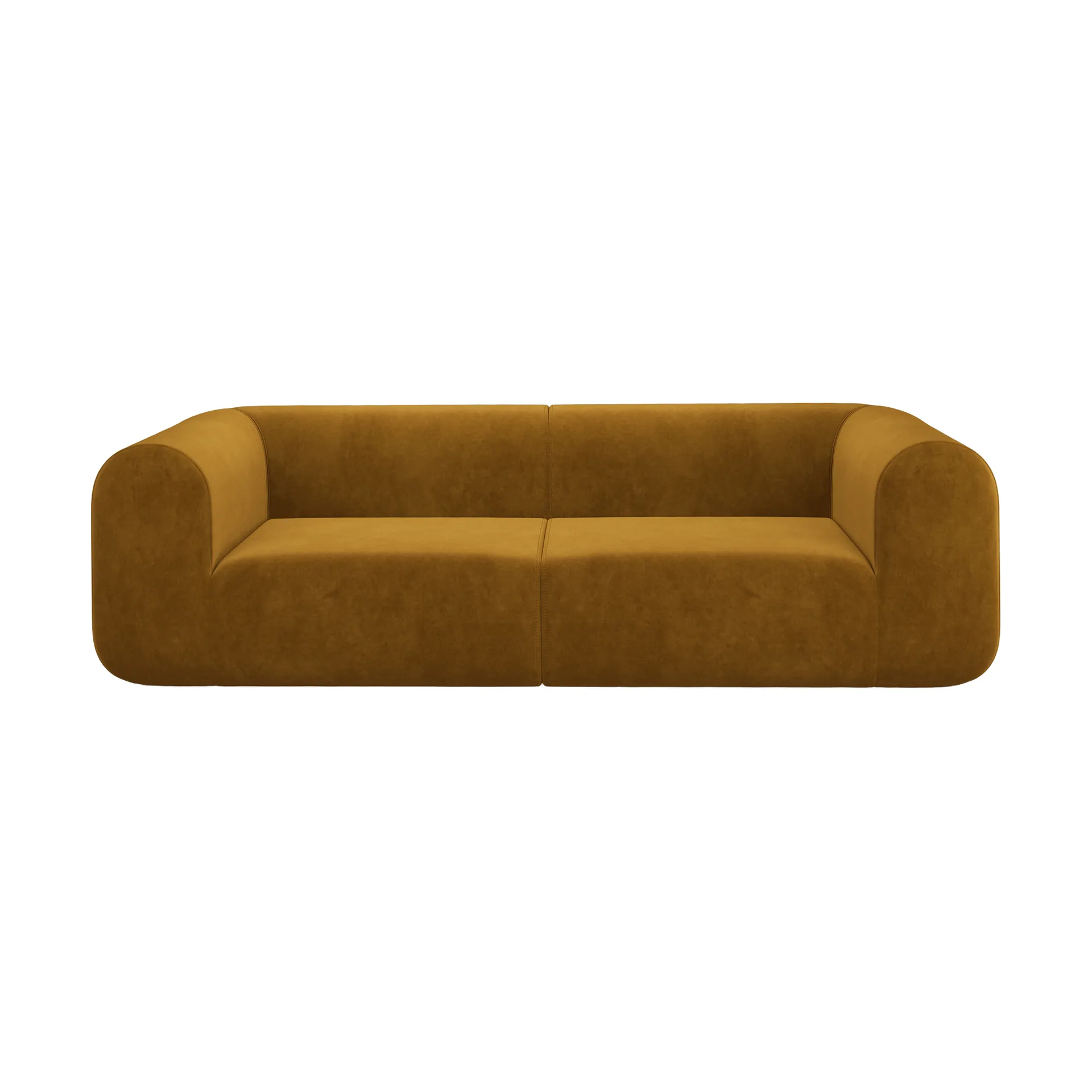 Plump modulsoffa, Gold royal velvet, 3-sits Tom Dixon