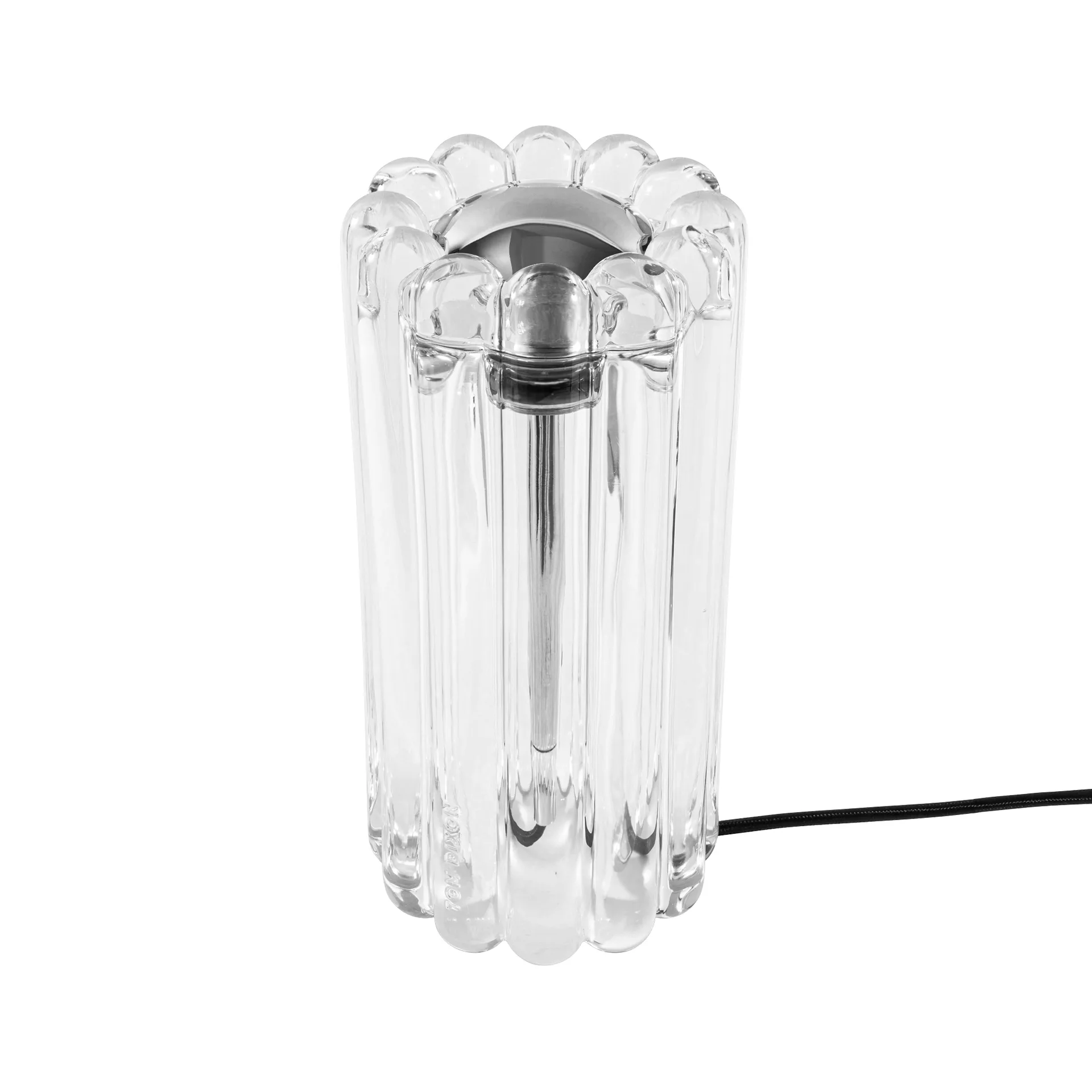 Press bordslampa LED 23,5 cm, Clear Tom Dixon