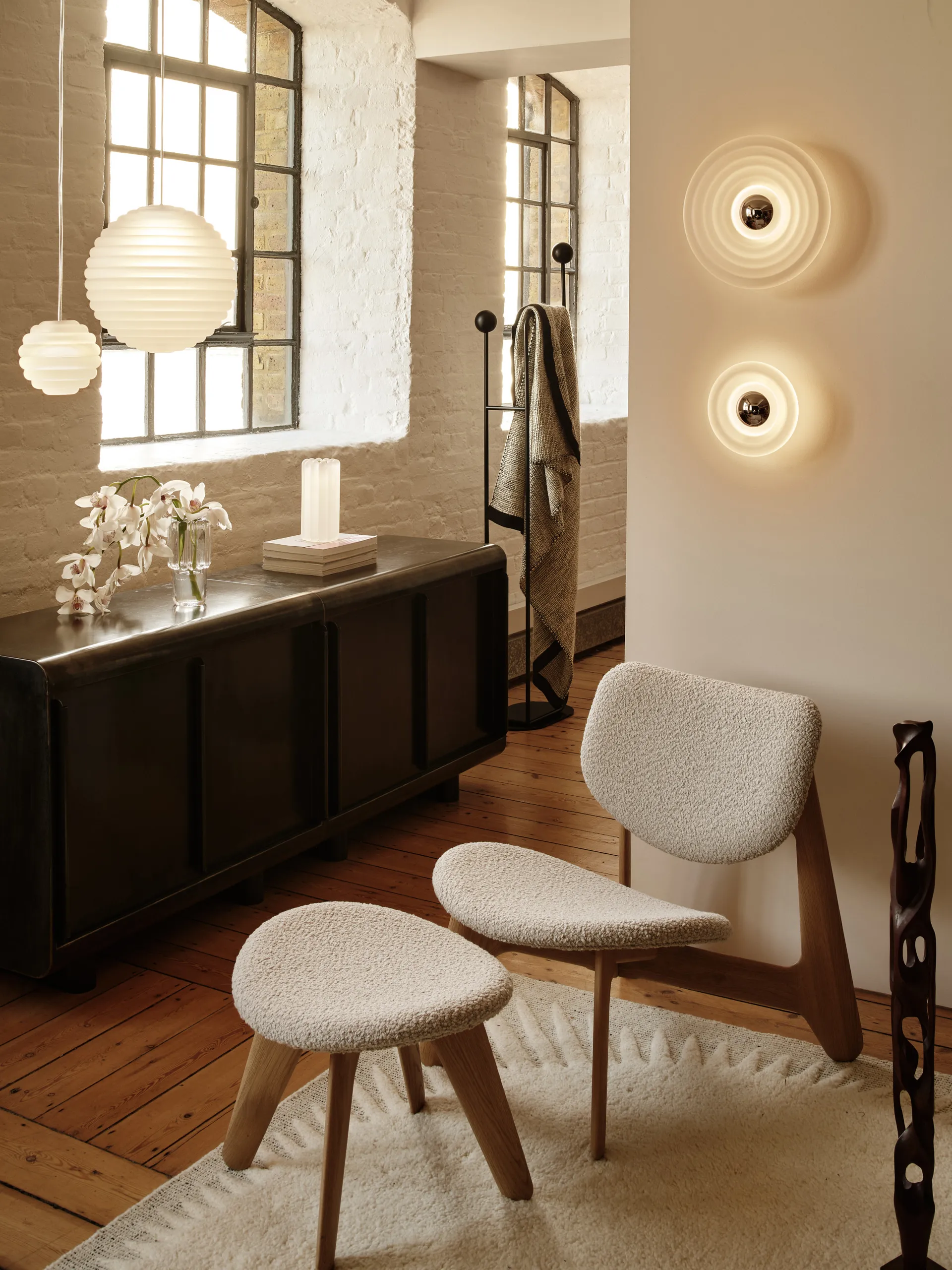 Press Sphere pendel LED Ø30 cm, Frosted Tom Dixon