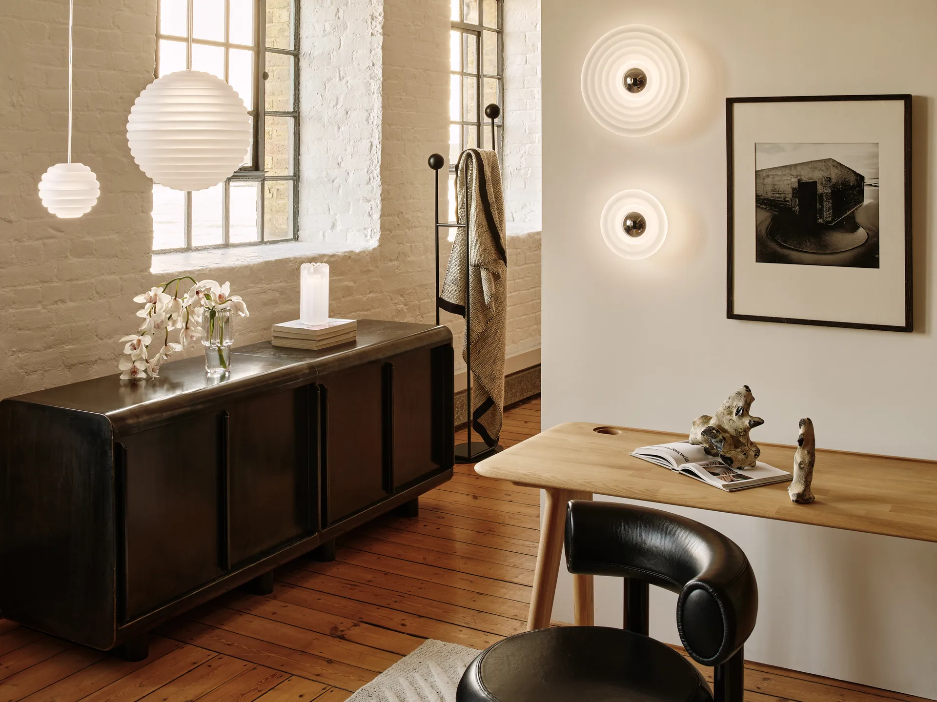 Press Surface vägglampa mini LED 21,5 cm, Frosted (frostad) Tom Dixon