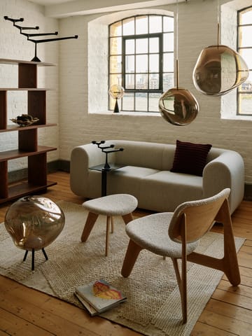 Ridge kudde 45x45 cm - Burgundy - Tom Dixon