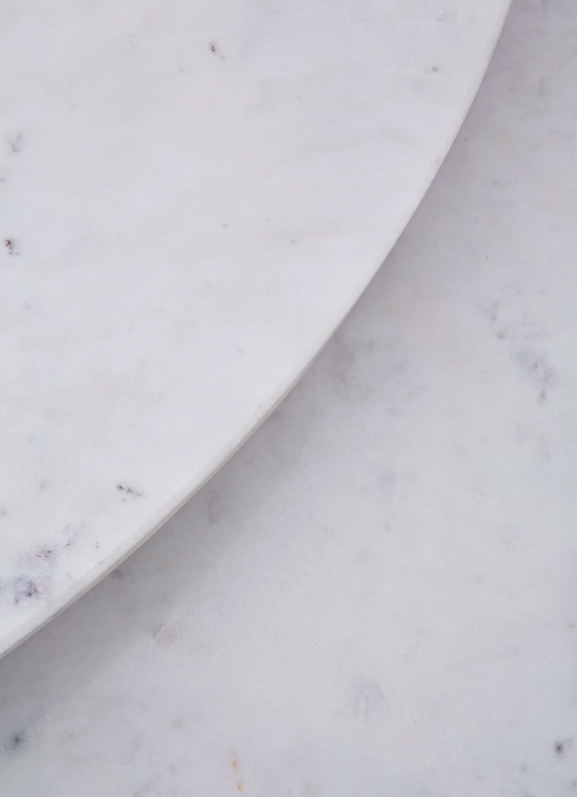 Screw sidobord Ø60 cm, White marble-cast iron Tom Dixon