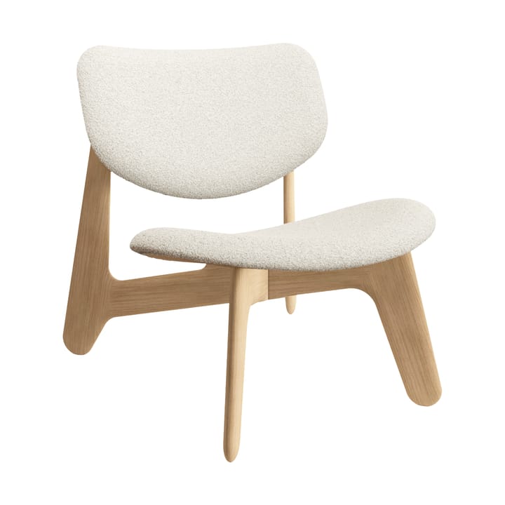 Slab loungestol klädd sits - Natural brushed oak-Elle 0200 CMHR Natural - Tom Dixon