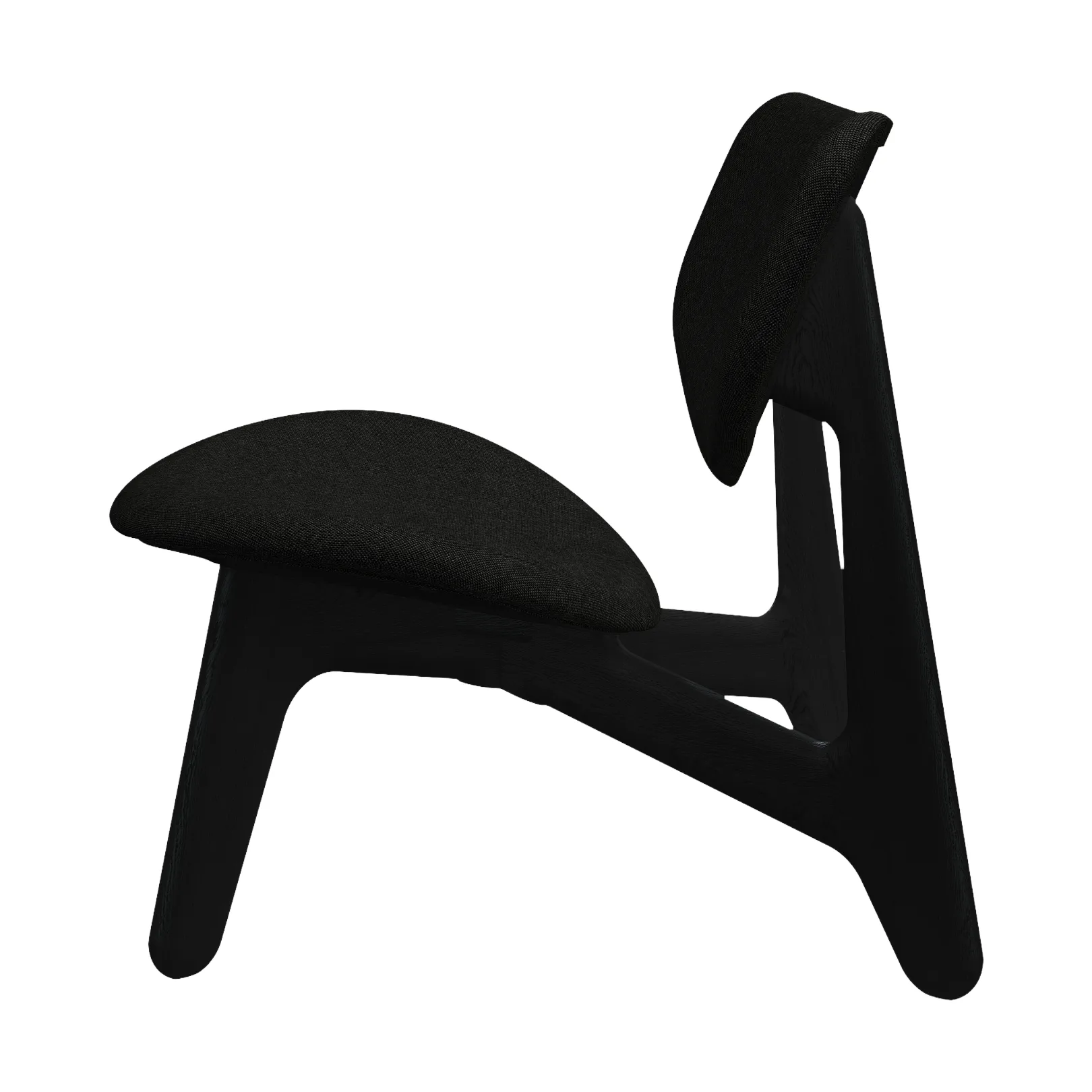 Slab loungestol klädd sits, Natural brushed oak-Hallingdal 0180 CMHR Tom Dixon