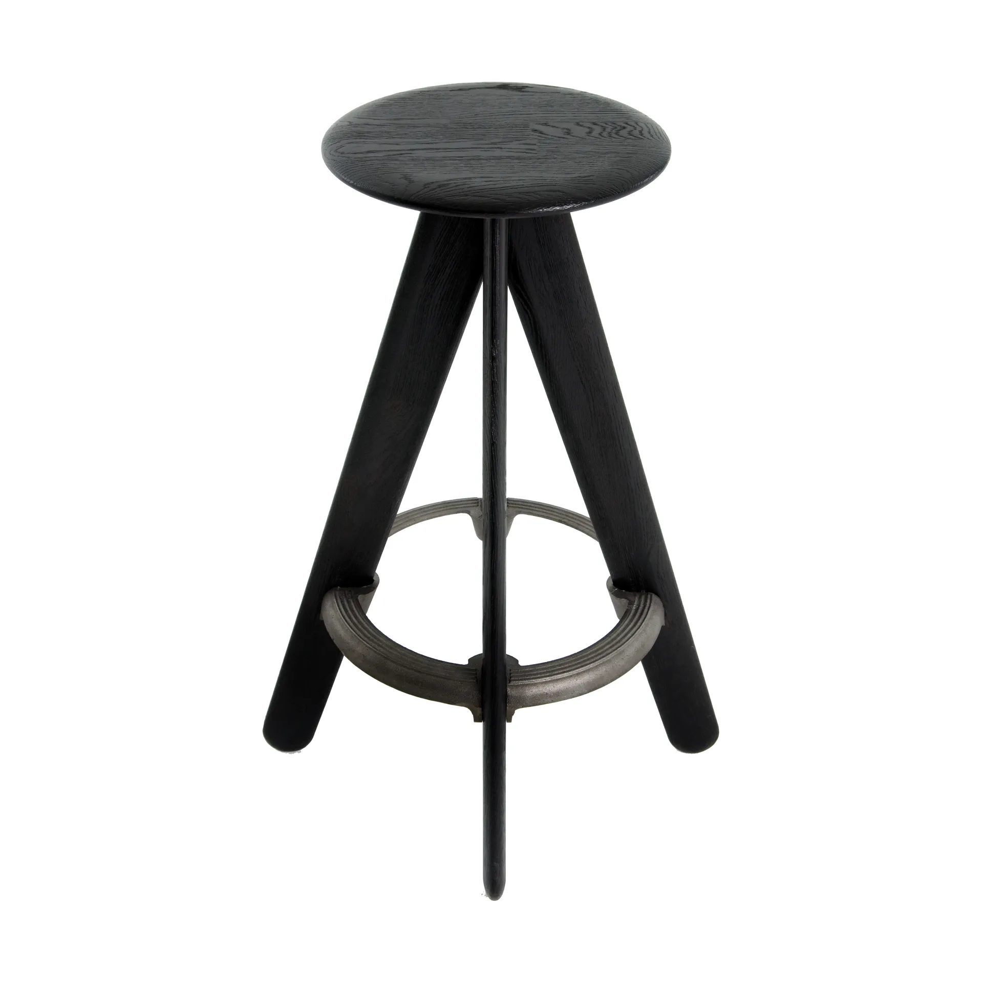 Slab rund barpall 76 cm, Black oak Tom Dixon