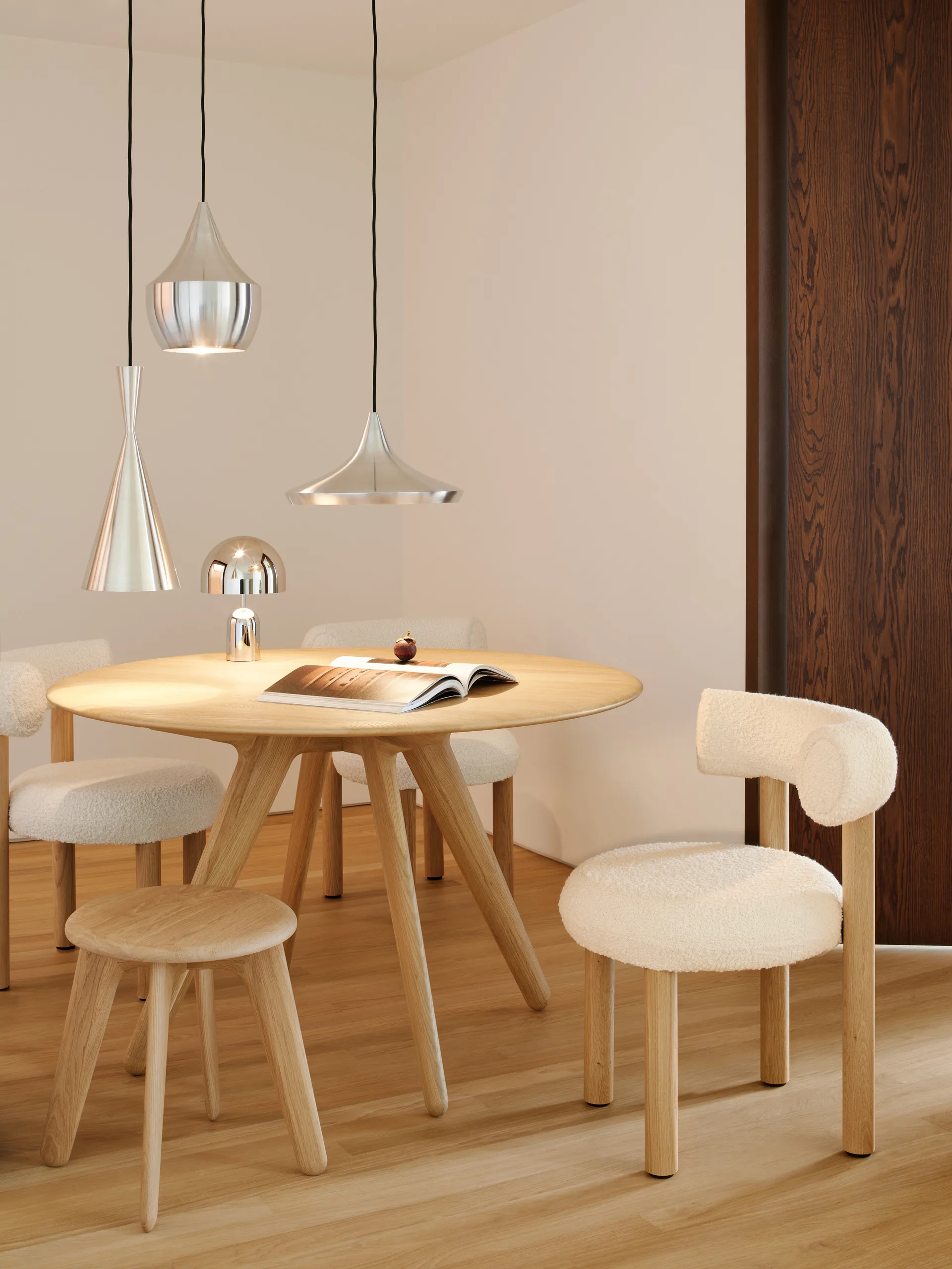 Slab runt bord large Ø120 cm, Natural Tom Dixon