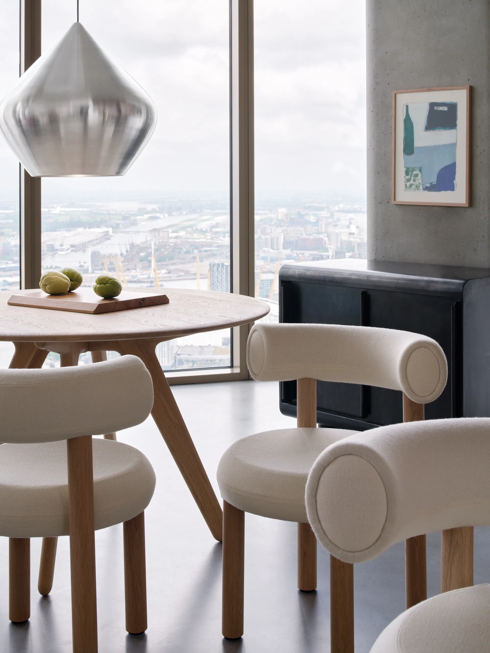 Slab runt bord large Ø120 cm, Natural Tom Dixon