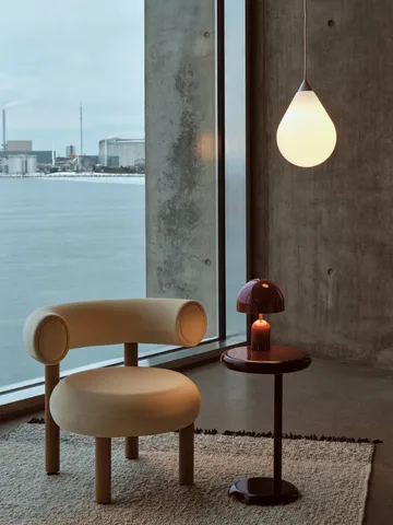 Spot sidobord - Burgundy, Ø55x33 cm - Tom Dixon