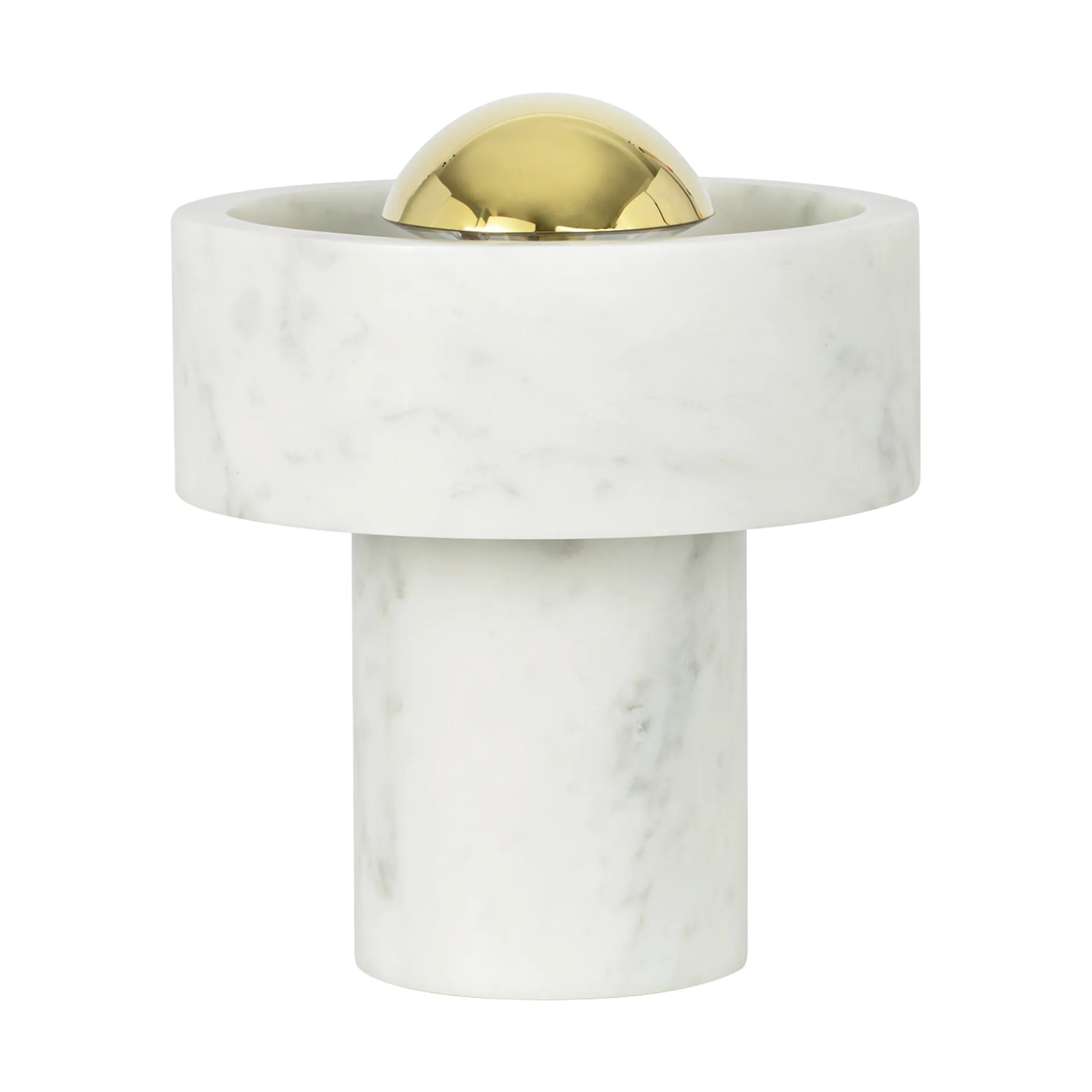 Stone Portable LED bordslampa 28 cm, Marble-gold Tom Dixon