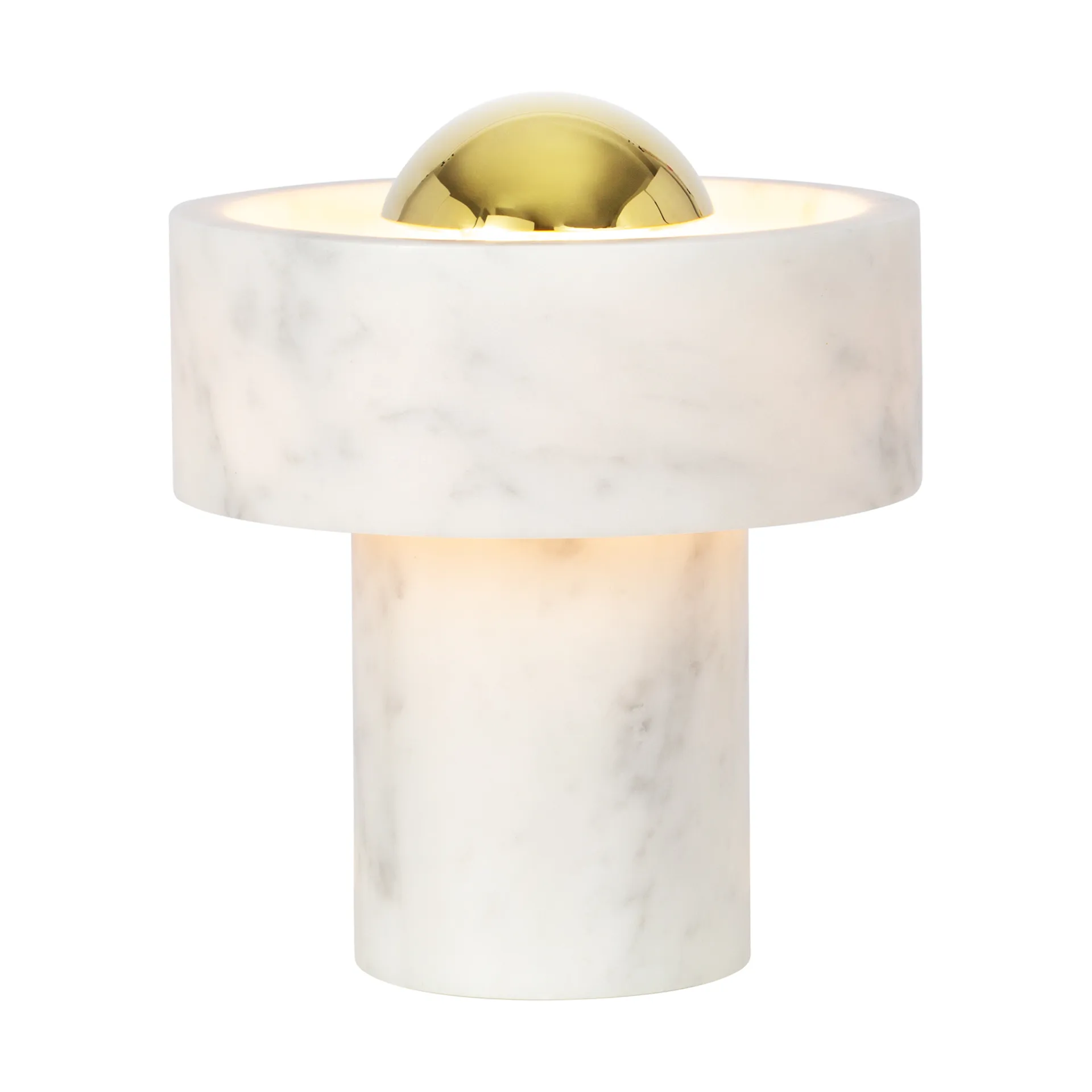 Stone Portable LED bordslampa 28 cm, Marble-gold Tom Dixon