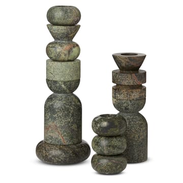Stone Stacking ljusstake 5 delar - Grön - Tom Dixon
