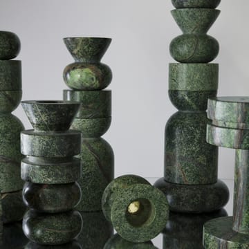 Stone Stacking ljusstake 5 delar - Grön - Tom Dixon