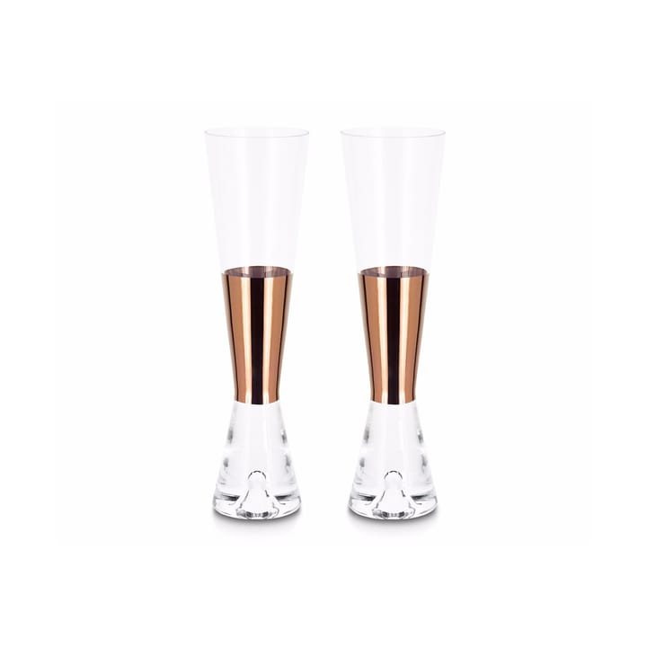Tank champagneglas 2-pack - Koppar - Tom Dixon