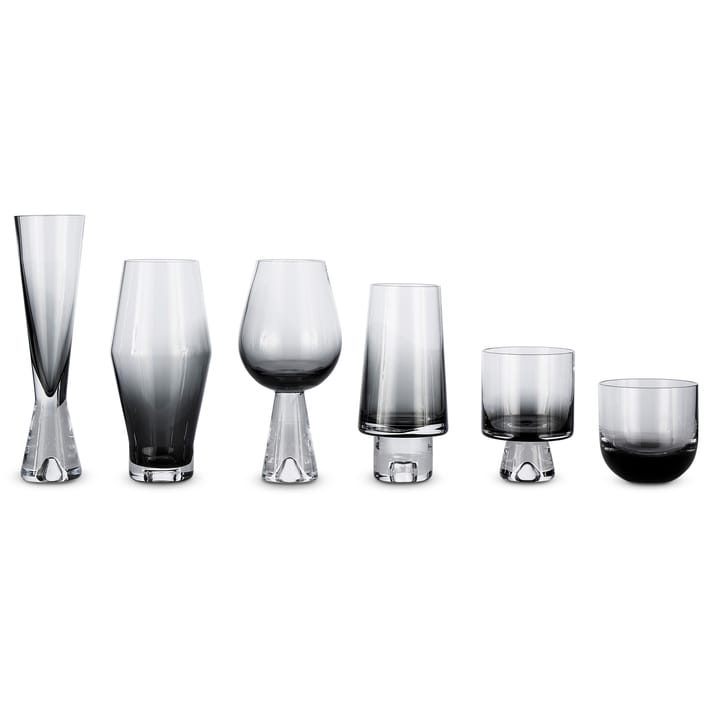 Tank dricksglas låga 2-pack, Svart Tom Dixon