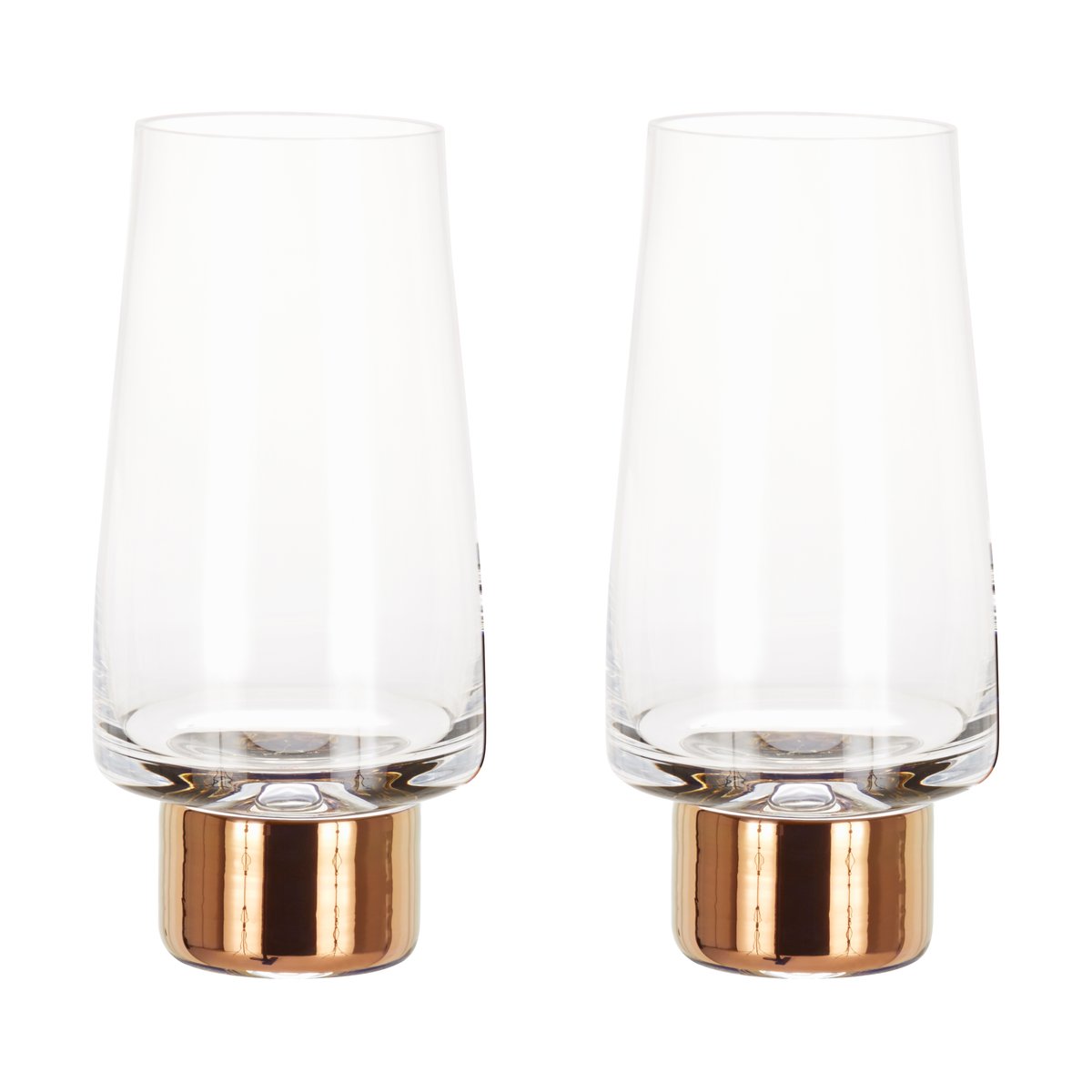 Tom Dixon Tank High Ball dricksglas 38 cl 2-pack Clear-copper