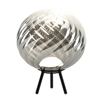 Whirl portabel golvlampa - Silver-black - Tom Dixon