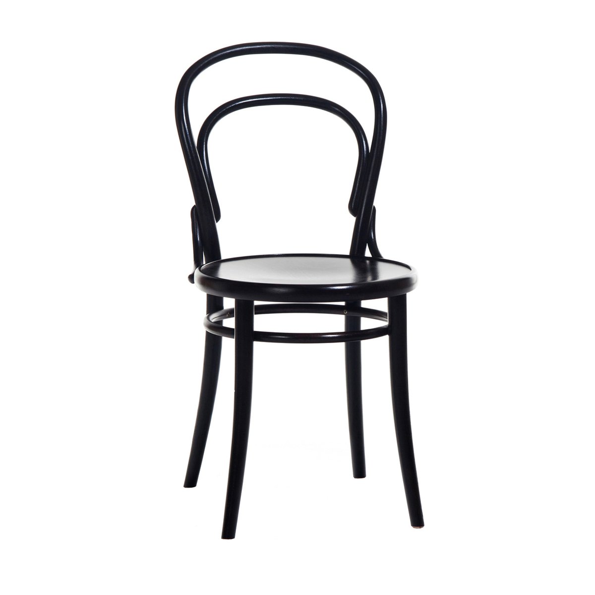 Ton no.14 stol Svartbets B123-New Fanérsits | Skandinavisk Design | Stolar | Svart