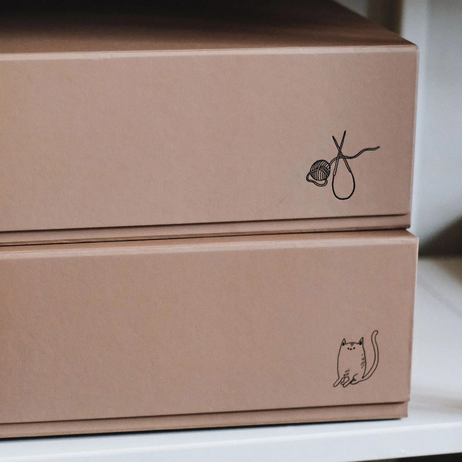 Pac box förvaringsbox, TÔNN x MAJASBOK Mocca, 32,5x10,5x30 cm, 2-pack TÔNN furniture