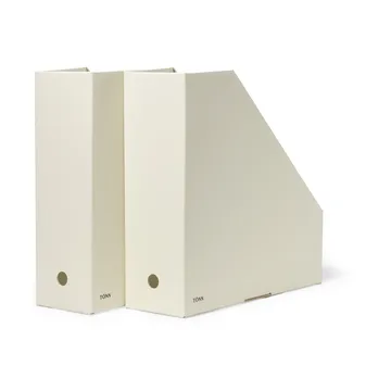 Pia tidsskriftssamlare - Off-white, 10x31x30 cm, 2-pack - TÔNN furniture
