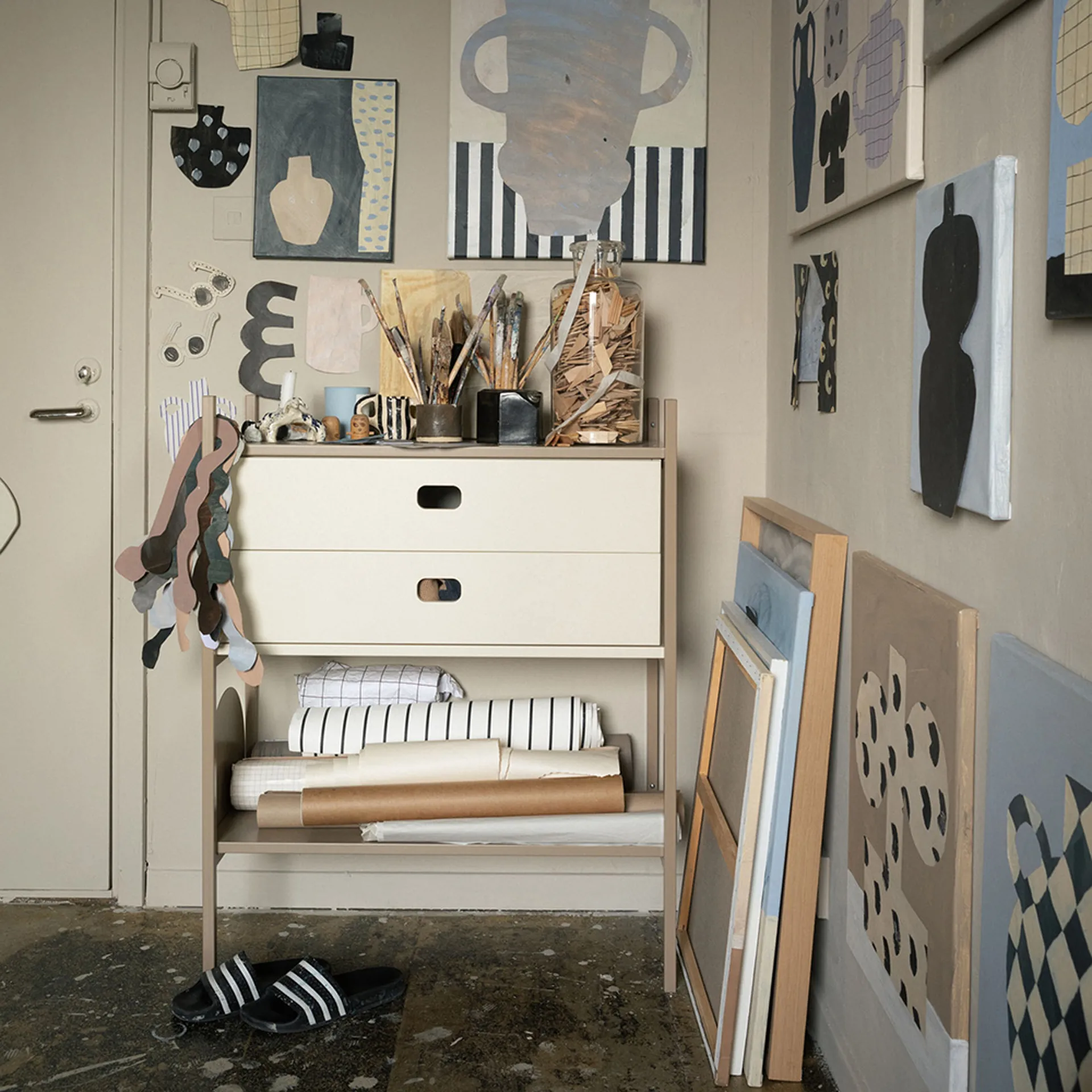 Portal bokhylla small, Camel, 80 cm TÔNN furniture