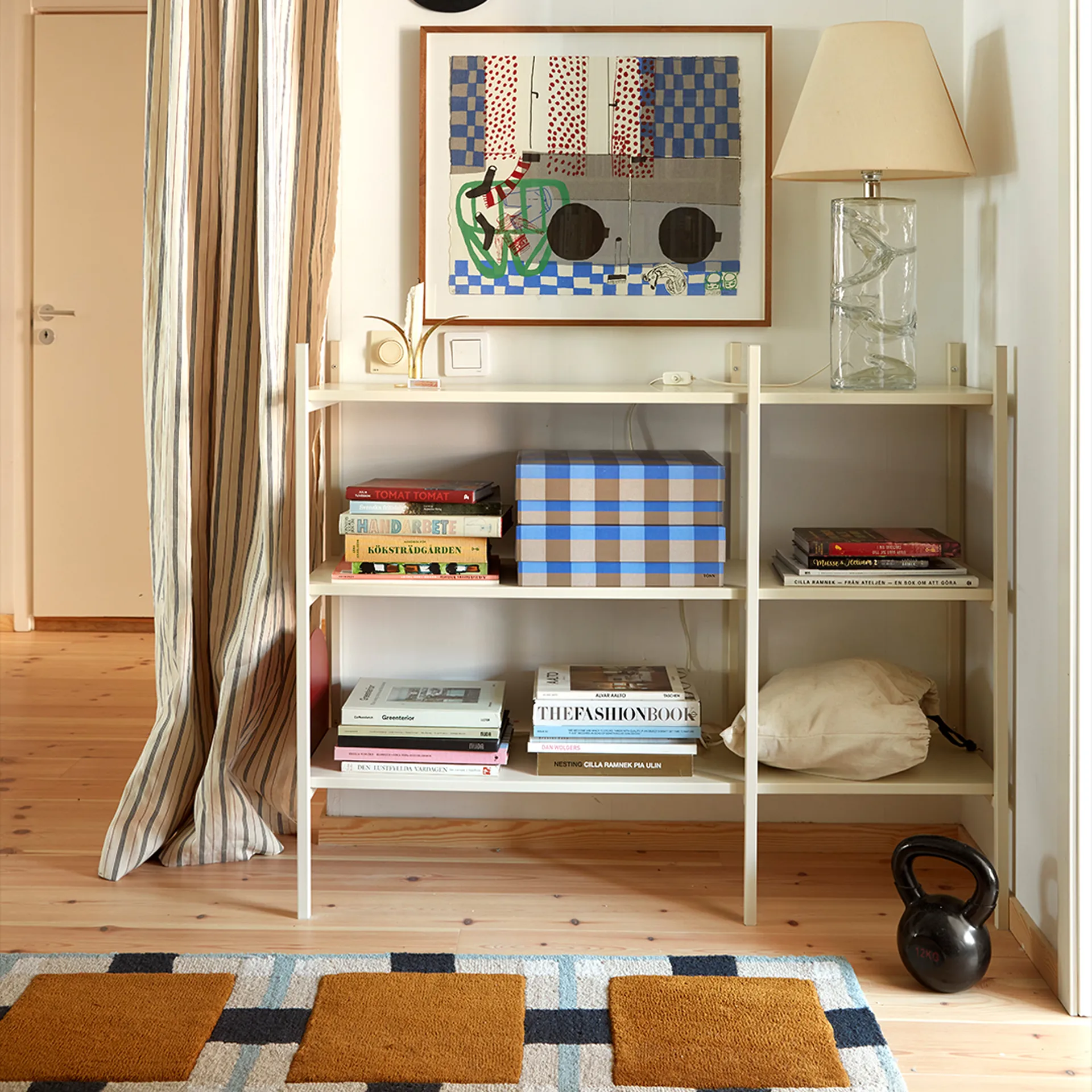 Portal bokhylla small, Off white, 123 cm,  TÔNN furniture