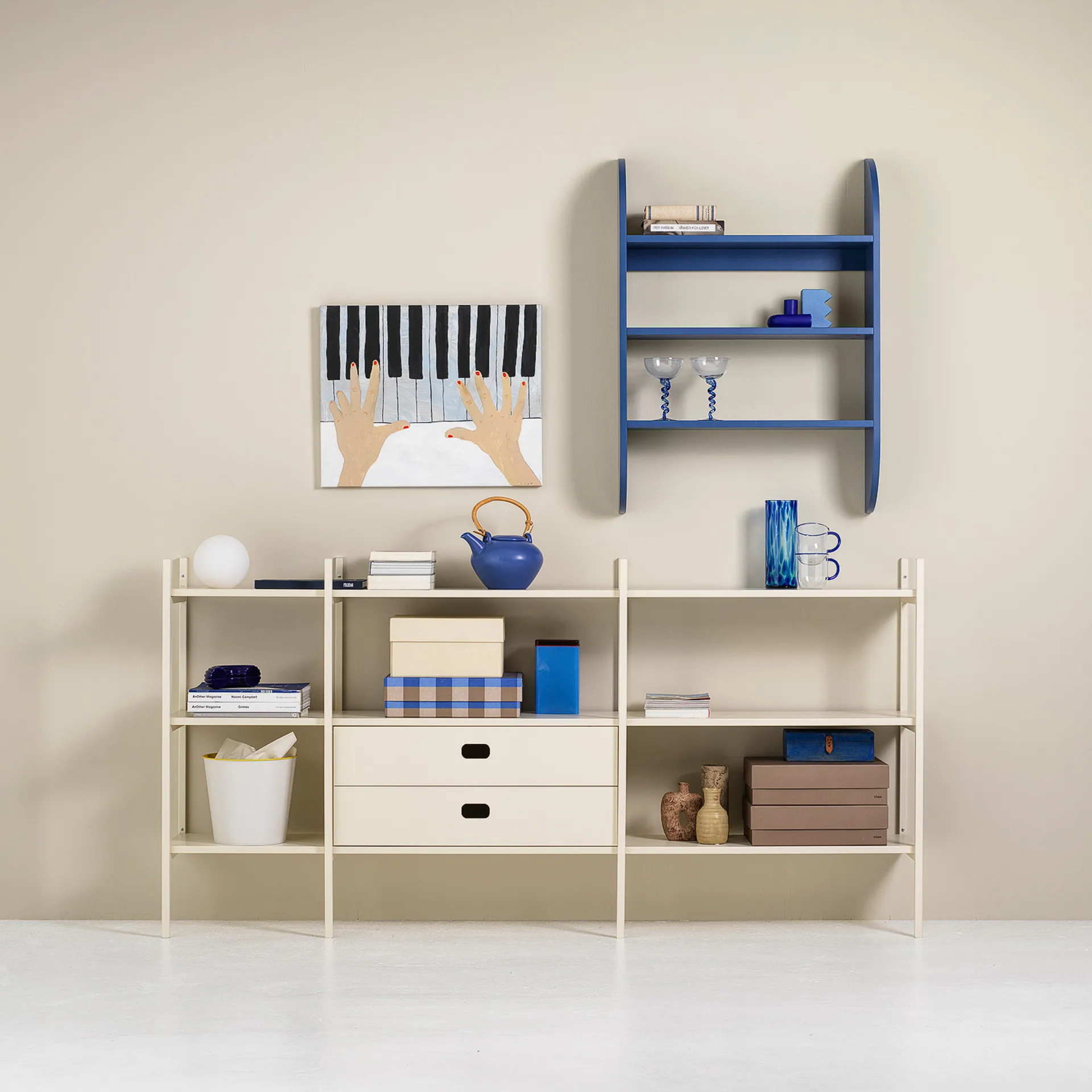 Portal bokhylla small, Off white, 201 cm TÔNN furniture