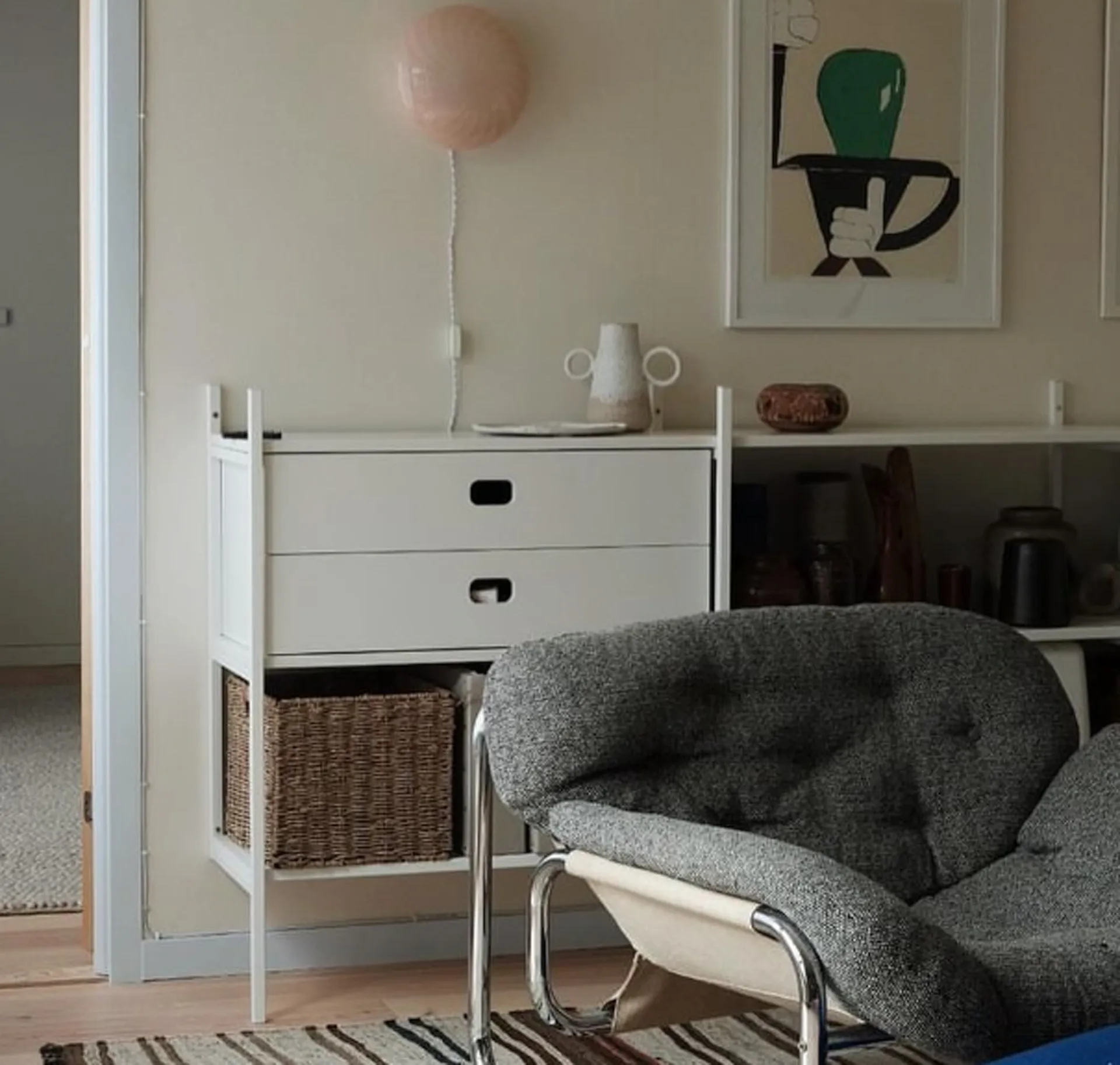 Portal bokhylla small, White, 158 cm TÔNN furniture