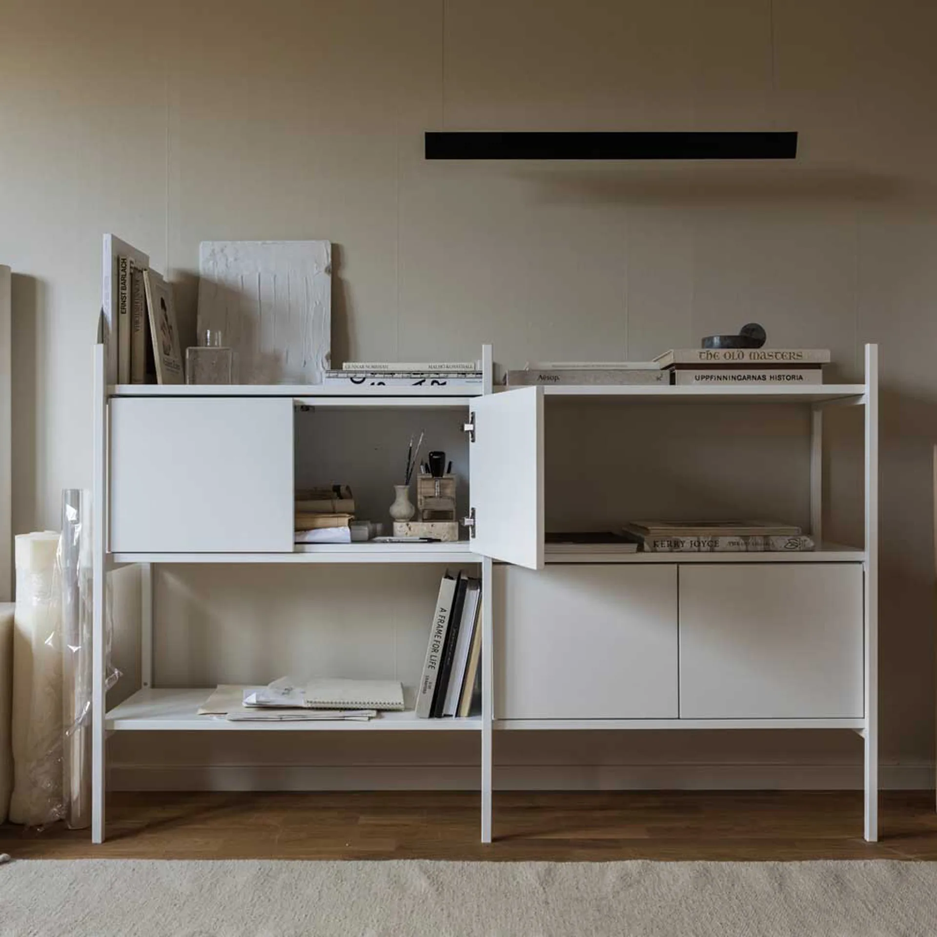 Portal bokhylla small, White, 158 cm TÔNN furniture