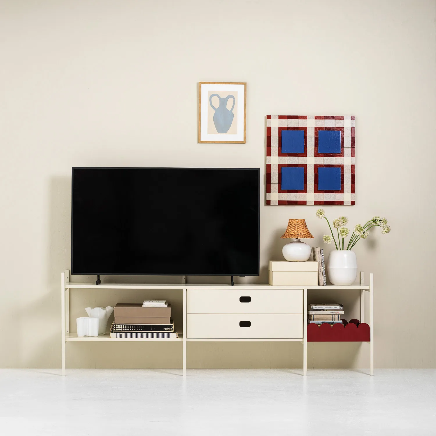 Portal TV-bänk 201 cm - Off-white TÔNN furniture