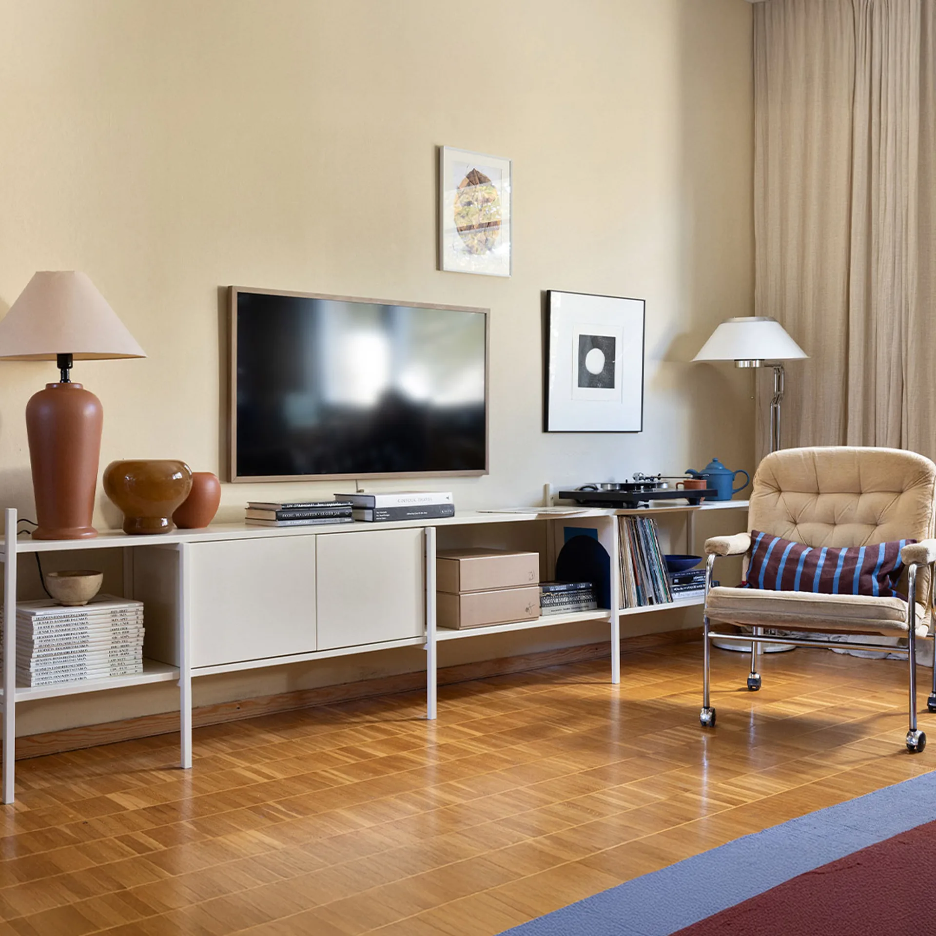 Portal TV-bänk, Off white, 244 cm TÔNN furniture