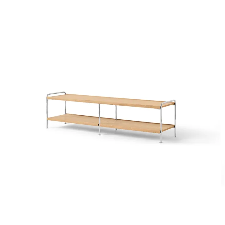 Alima NDS4 konsollhylla - Lackerad ek-krom, 162x42x38 cm - &Tradition