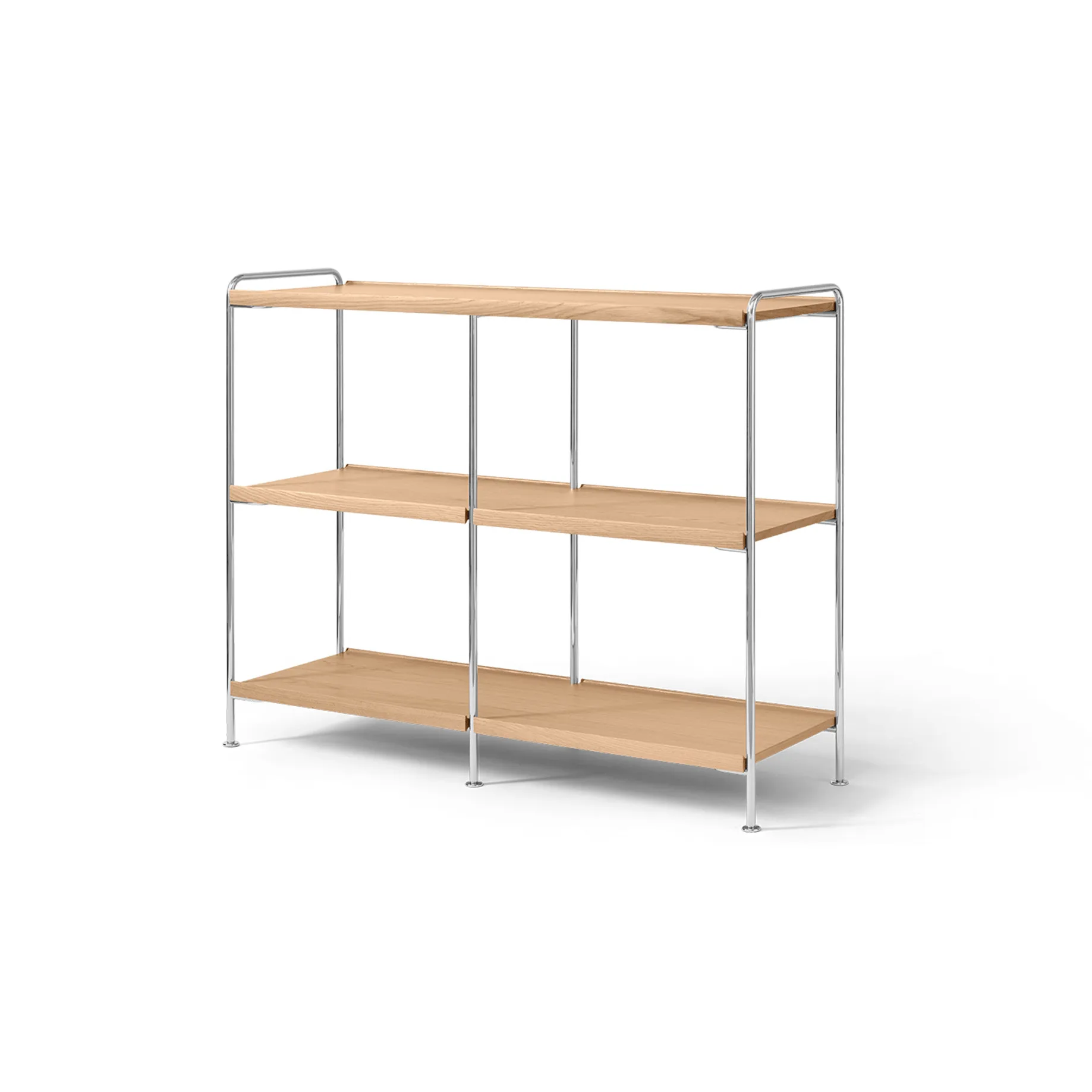 Alima NDS5 hylla, Lackerad ek-krom, 123x95x38 cm &Tradition