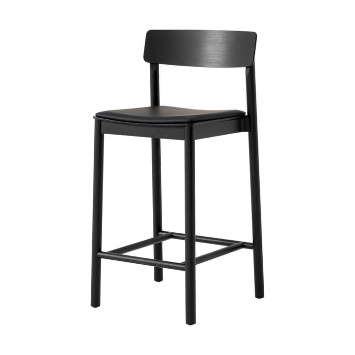 Betty TK14 Counter Chair barstol 65 cm - Noble svart läder-svartlackad ask - &Tradition
