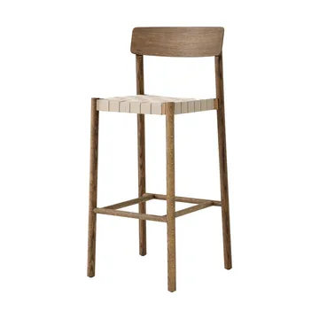 Betty TK15 Bar Chair barstol 75 cm - Rökt ek-naturfärgat lin - &Tradition