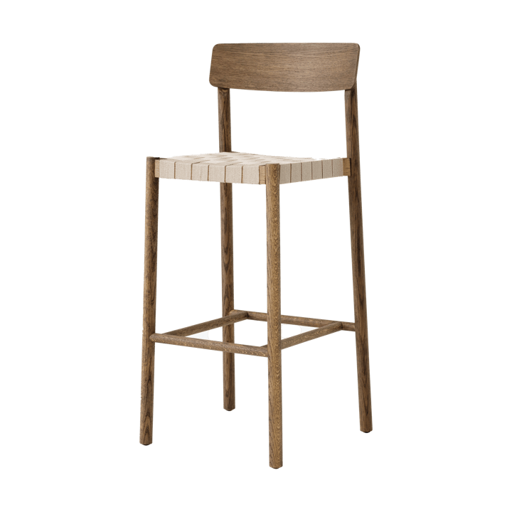 Betty TK15 Bar Chair barstol 75 cm - Rökt ek-naturfärgat lin - &Tradition