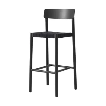 Betty TK15 Bar Chair barstol 75 cm - Svartlackad ask-svart lin - &Tradition