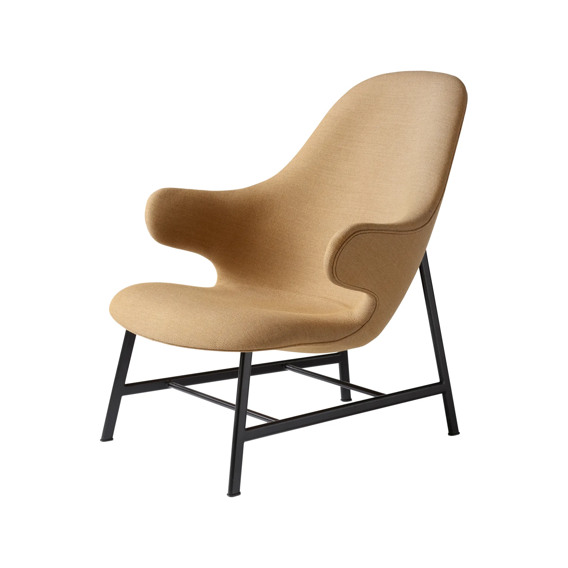 Catch JH13 loungefåtölj, Fiord 451 yellow-svarta ben &Tradition