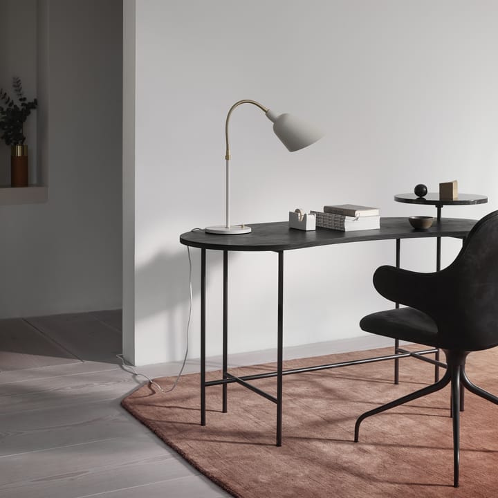 Catch JH2 kontorsstol, tyg steelcut 255 dark beige-snurrstativ black &Tradition