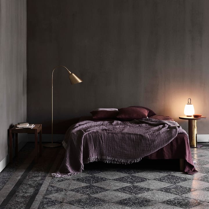 Collect bomullspläd SC33 260x260 cm, Cloud & Burgundy (beige-röd) &Tradition