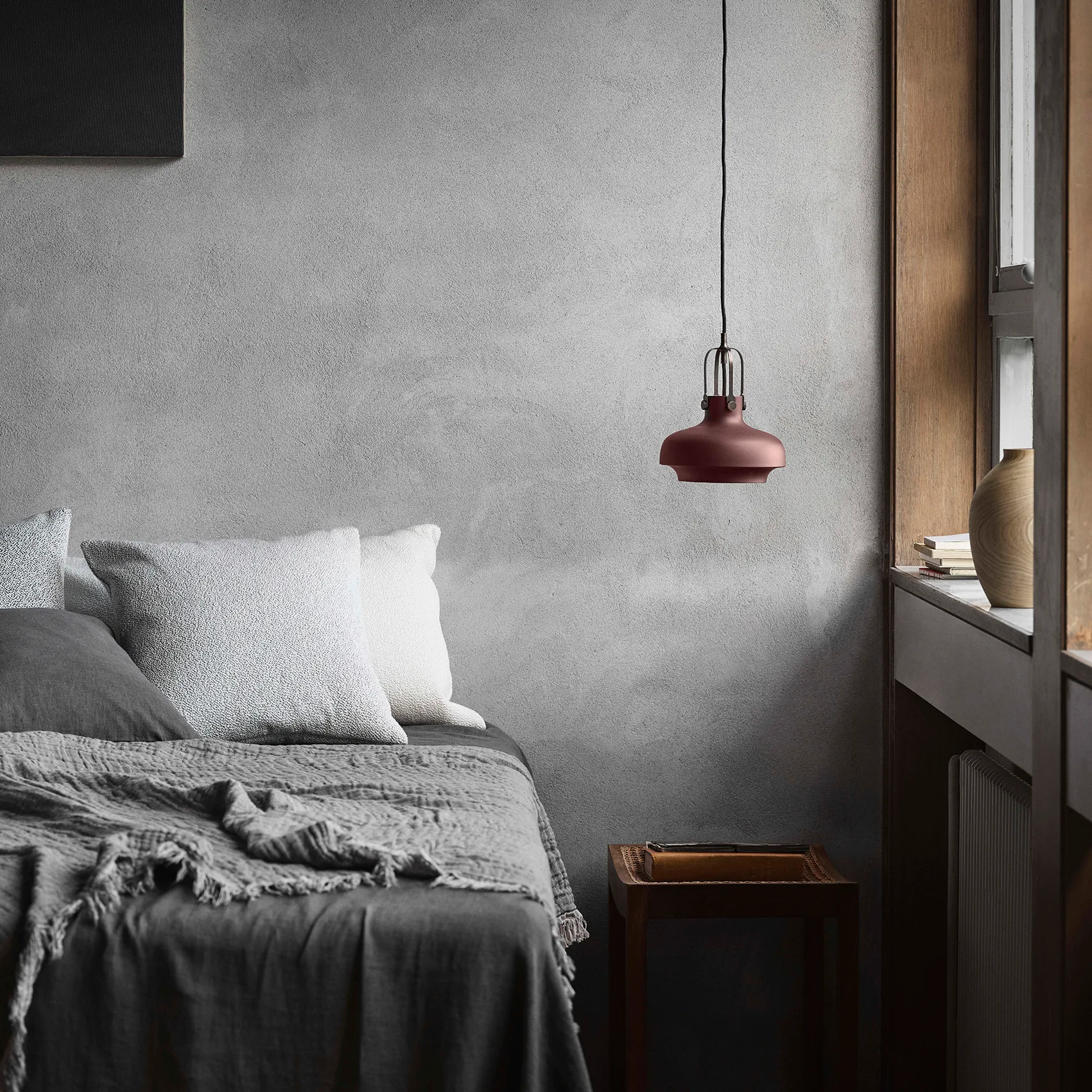 Collect bomullspläd SC33 260x260 cm, Cloud & Slate (beige-grå) &Tradition