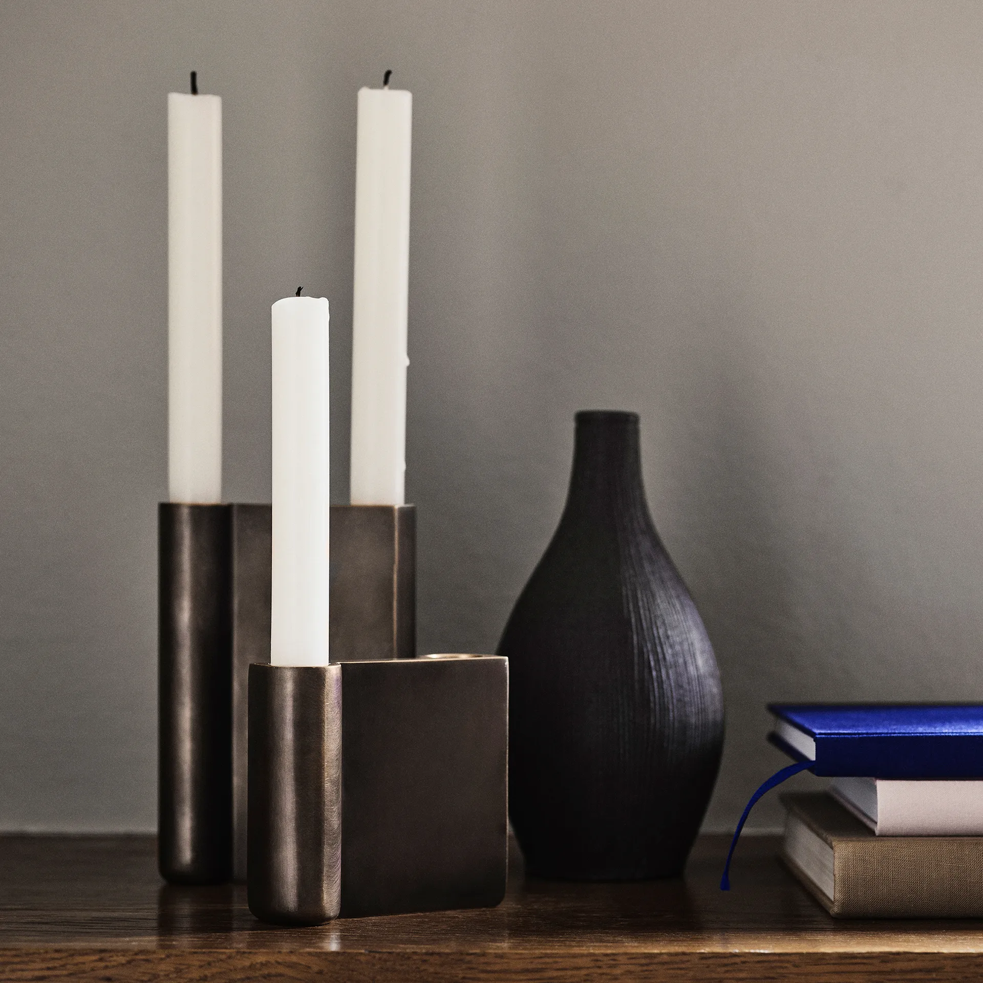 Collect ljusstake SC39, Bronzed brass &Tradition