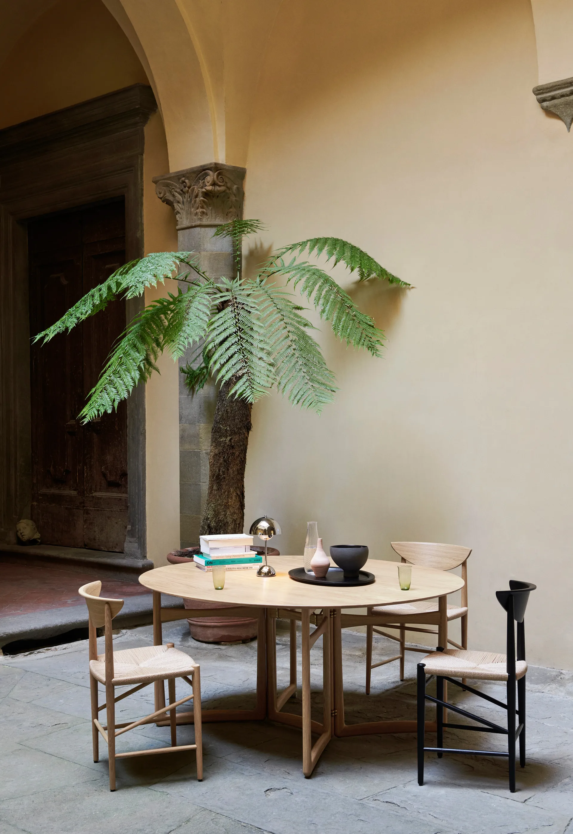 Collect SC65 bricka 38 cm, Black Stained Oak &Tradition