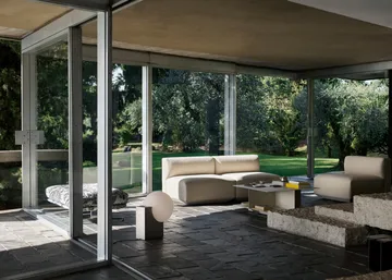 Develius EV3 soffbord - Steel ivory, Ø89x40 cm - &Tradition