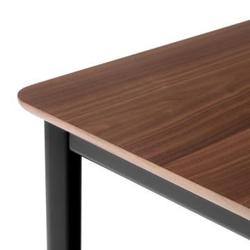 Drip HW115 matbord 83x143 cm - Black frame-clear lacq. walnut - &Tradition