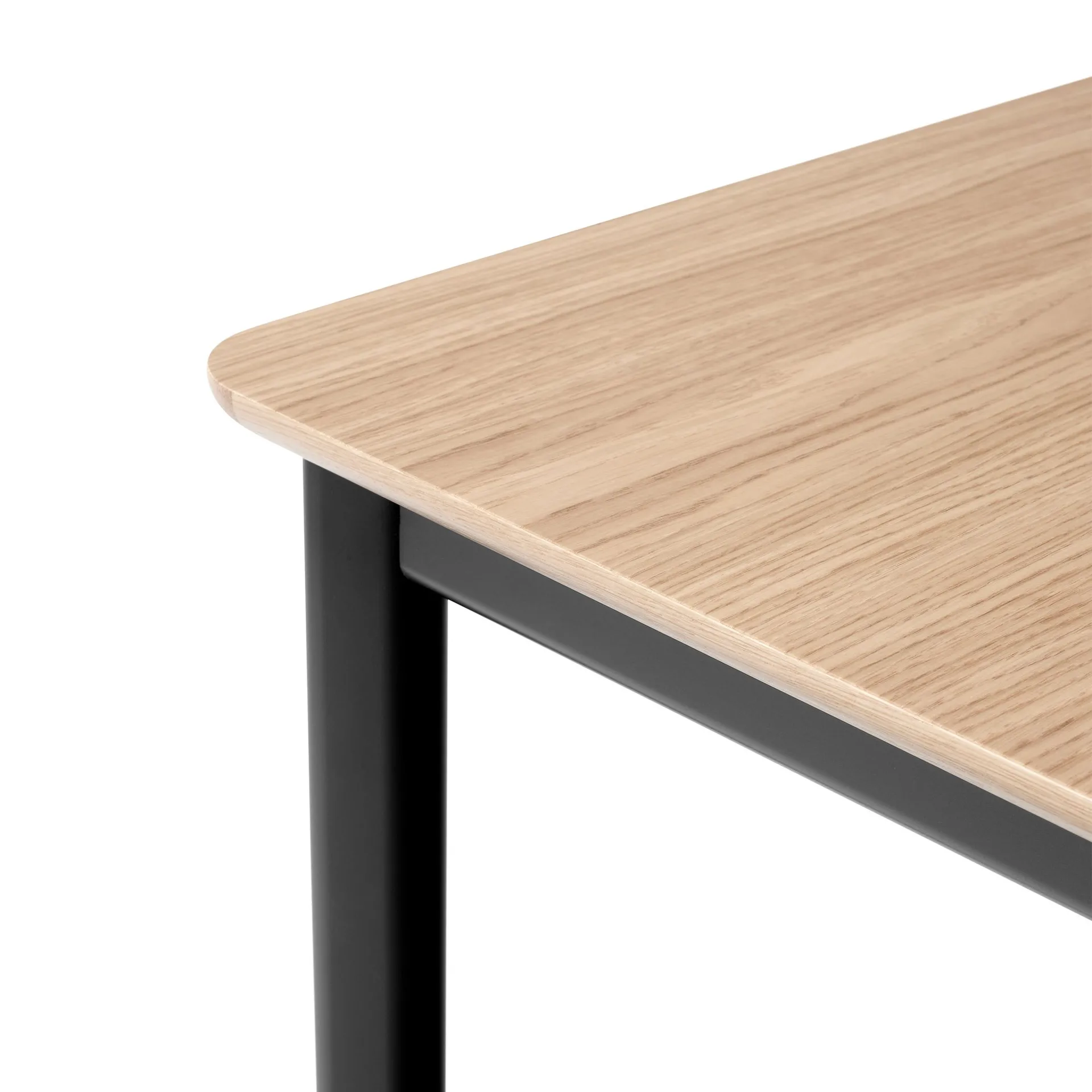 Drip HW116 matbord 83x193 cm, Black frame-clear lacq. oak &Tradition