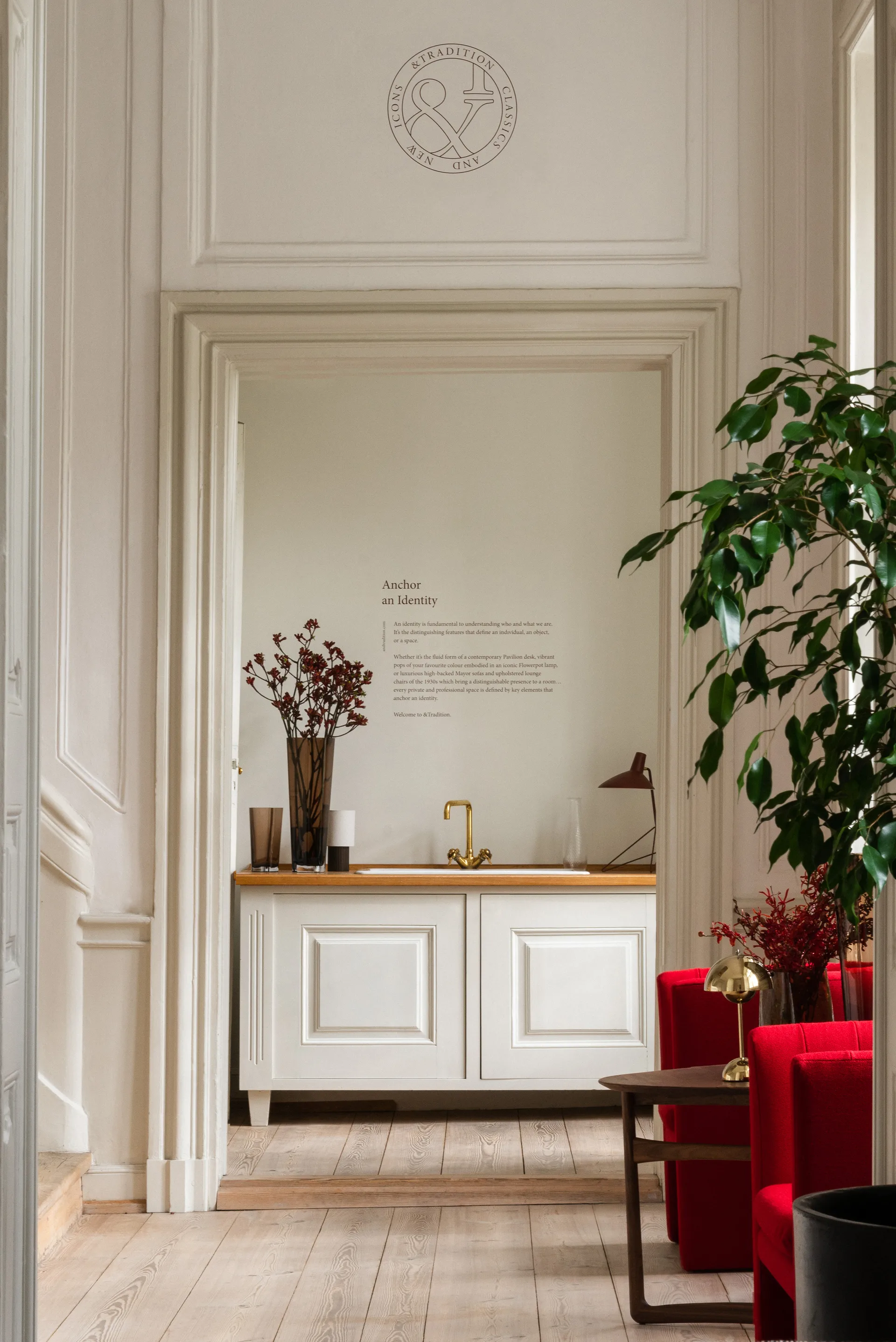 Flowerpot portabel bordslampa VP9, Brass &Tradition