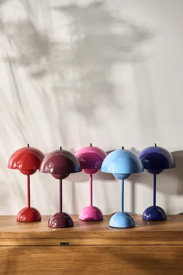 Flowerpot portabel bordslampa VP9 - Dark plum - &Tradition